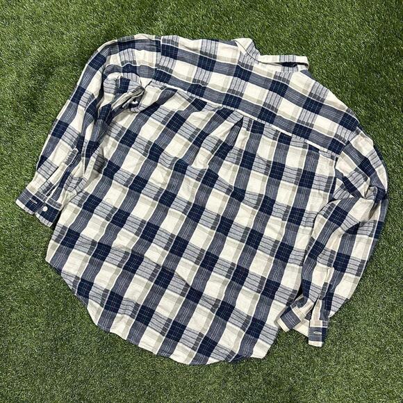 Vintage Button up Faded Flannel Shirt - Picture 2 of 3